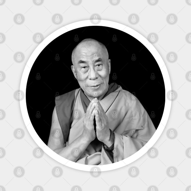 Dalai Lama Spiritual Leader Magnet by Closeddoor